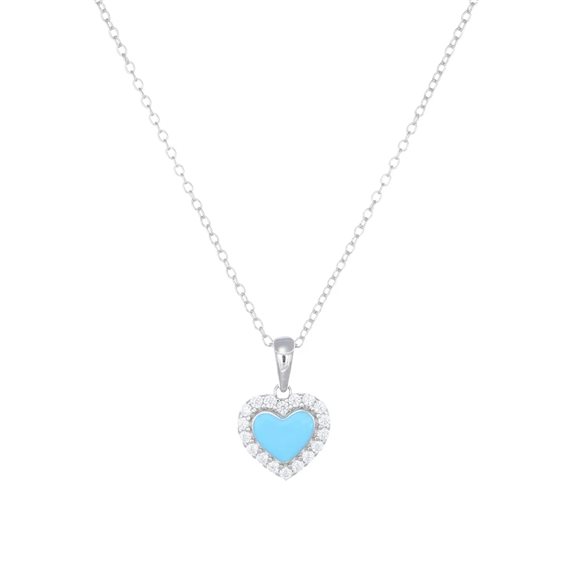 Collana Amen Donna Cuori in Argento Zircone CLPCUSMBBAZ - CLPCUSMBBAZ
